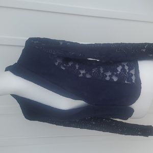 Navy Blue Lace Blazer by INC